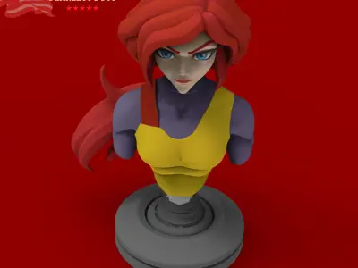 GI JOE Characters Scarlett  full-figure Pose 01 3D print model