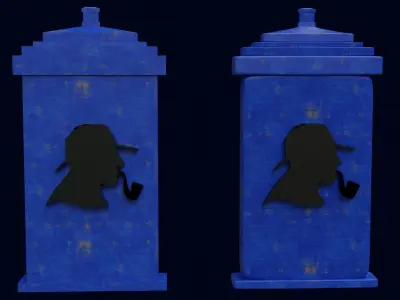Wholock two pillars 3D model