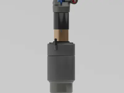 MTB Rear suspension shock  Free 3D model