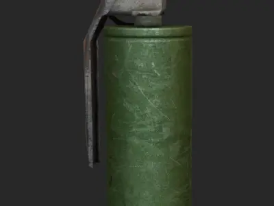 smoke grenade Low-poly 3D model