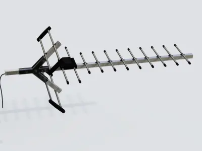 Antenna 07 Low-poly 3D model