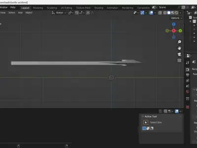 war axe Free low-poly 3D model purchase