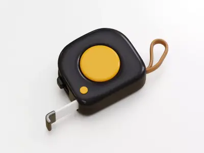 Measuring Tape Low-poly 3D model get