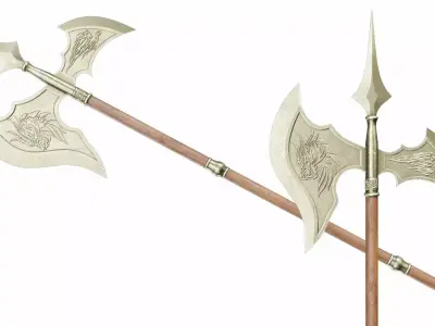 Halberd 06 3D model