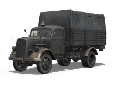 Opel Blitz - 3t Cargo truck - 17 PzDiv 3D model