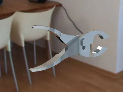 Pliers pair of 3D model