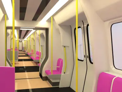 London metro and Hitachi Azuma 3D Model Pack