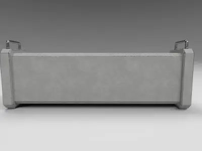Scifi Storage Crate - Low Poly Free low-poly 3D model