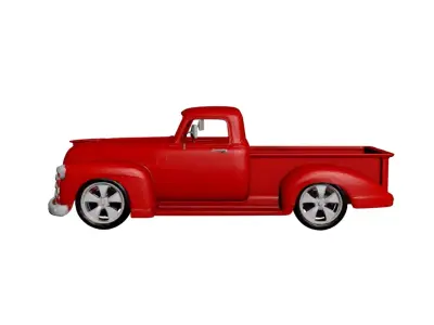 1950 Early Vintage Pickup Truck Antique Classic Vehicle 3D model