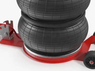  Compact Air Spring Vehicle Jack Red 