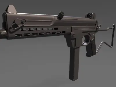 MPL Submachine gun  3D model