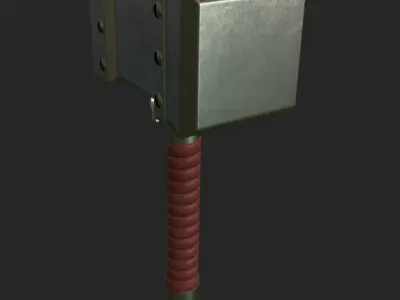 Stylized Hammer Low-poly 3D model