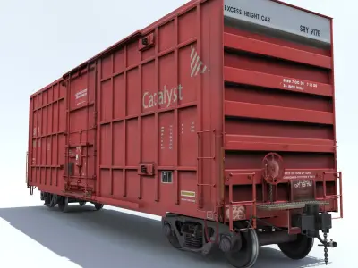  Train 4 Freight Cars 