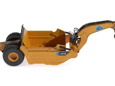 Mobile TrackSolutions 33-38LGP Gooseneck Scraper 3D model