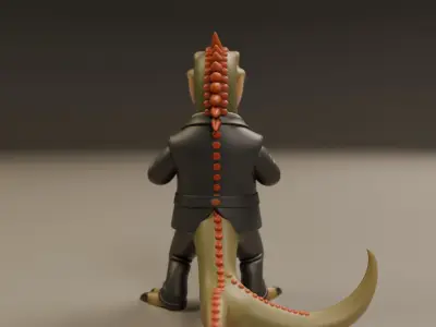 dinosaur 3D print model 7