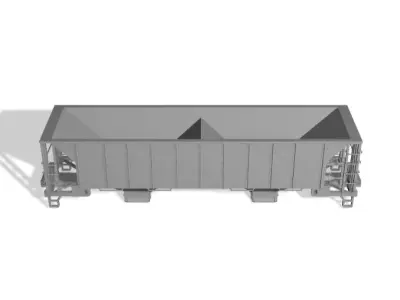 HO Greenville H-46A H-46 MOW Ballast Hopper Pack 3D print model