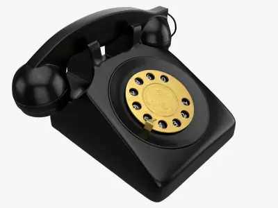 Antique Retro Phone 3D model