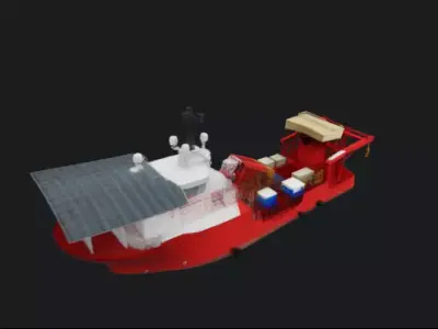 Offshore Subsea Construction 3D Model 3D model