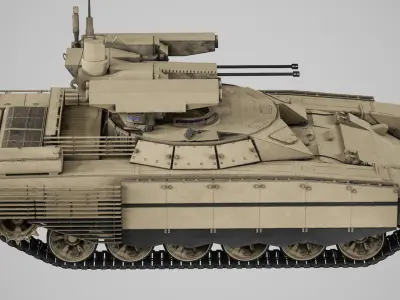 Lowpoly BMPT Terminator Low-poly 3D model