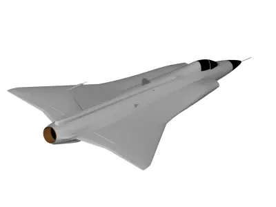 Saab 35 Draken 3D model purchase