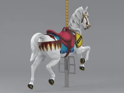 Carousel Horse v1-03 3D model