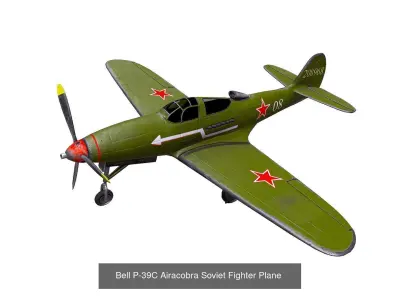 World War Fighter Planes Collection Low-poly PBR 3D Model Pack
