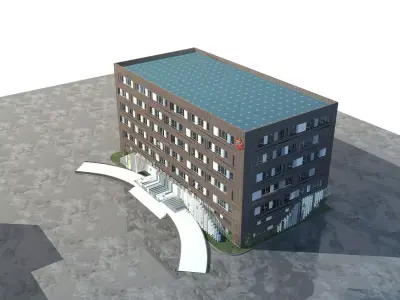 Office Building 3D model 304
