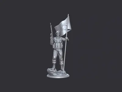 Commando Statue 3D print model purchase