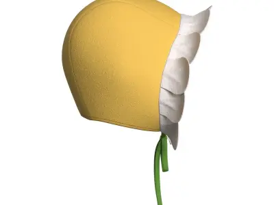 Kids Flower Beanie 3D model