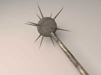 spiky mace 3D model