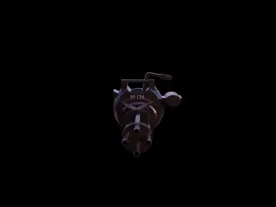 Machine gun Free 3D model