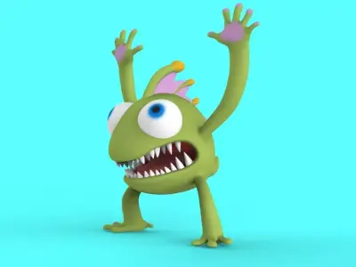 Lizardman Alien 3D Print Character Free 3D print model