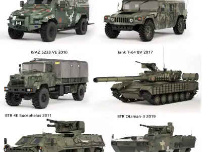 Armed Forces of Ukraine small collection 3D Model Pack