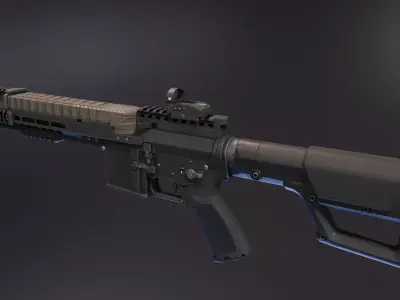 AR57 Rifle Low-poly 3D model