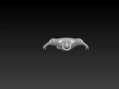 Hunian warrior Low-poly 3D model