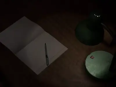 Notebook Low-poly 3D model