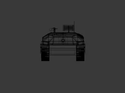 lowpoly tank Free low-poly 3D model by medpoly
