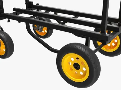 Transport cart expandable 3D model