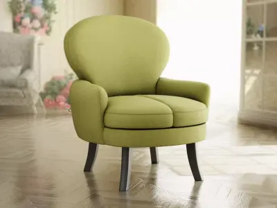 Furniture Accent Chairs Bohemian 003 Low-poly 3D model