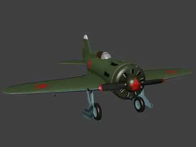 Polikarpov I 16 Free low-poly 3D model