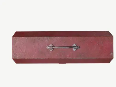 Old Toolbox 3D model Low-poly 3D model