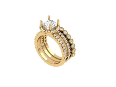 Wedding Ring  3D print model 235