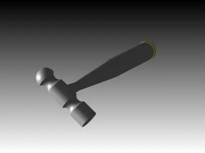 Ball Peen Hammer Free 3D model purchase