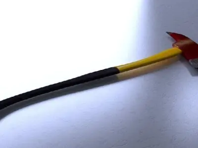 Fireman Ax 3D model