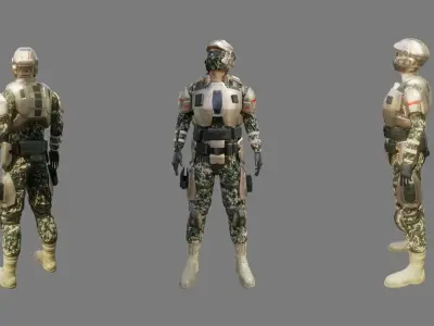 Halo Marine Soldier 3D model