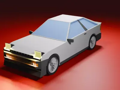 low poly toyota gt 86 Free low-poly 3D model