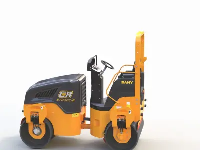 Road Roller 4 3D model