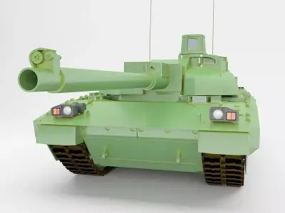 Leclerk military tank 3D model