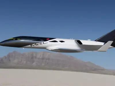 concept learjet Low-poly 3D model
