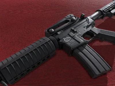 M4A1 Rifle Low-poly 3D model purchase